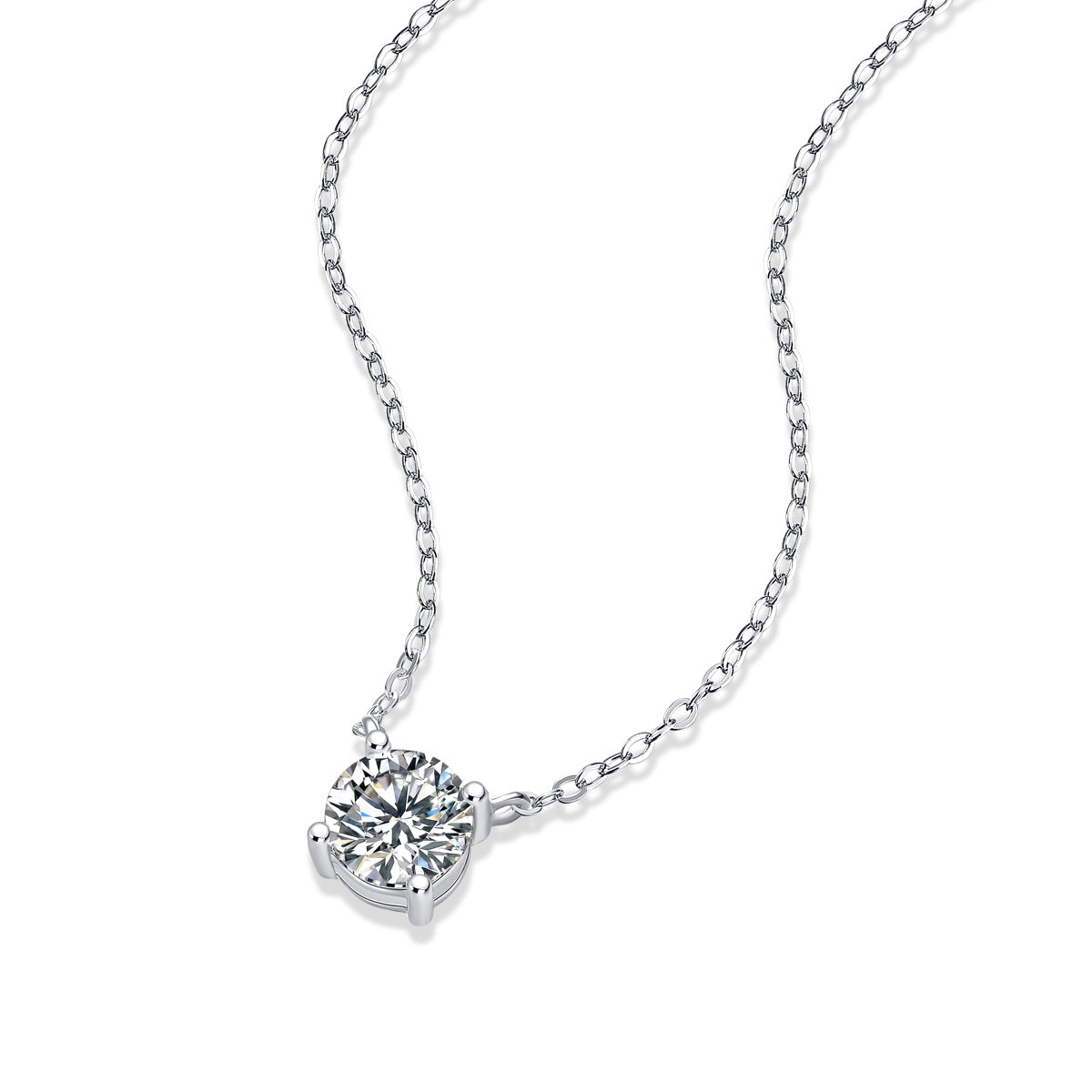 Forever Heart – Elegant Moissanite Pendant Necklace