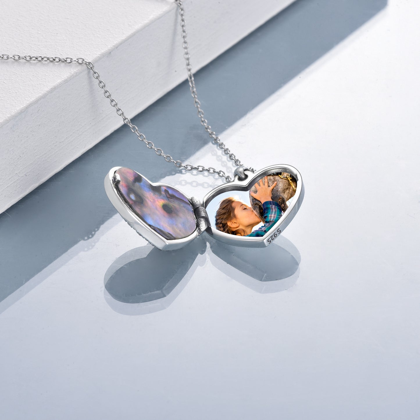 Horse Heart Pendant Necklace – Magical Girls Gift with Floating Charm