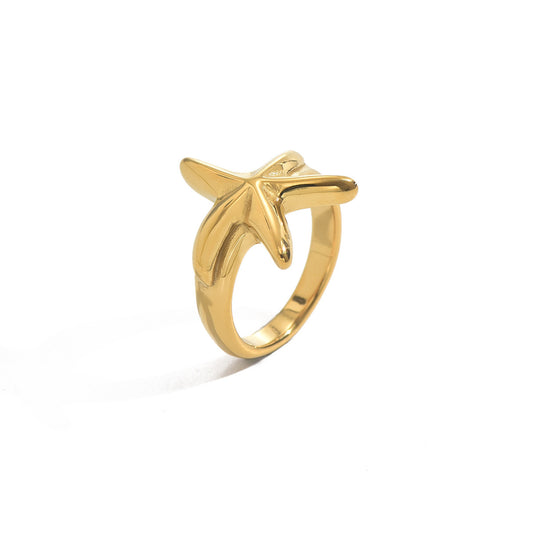 Coastal Muse – Minimalist Ocean-Inspired Adjustable Ring
