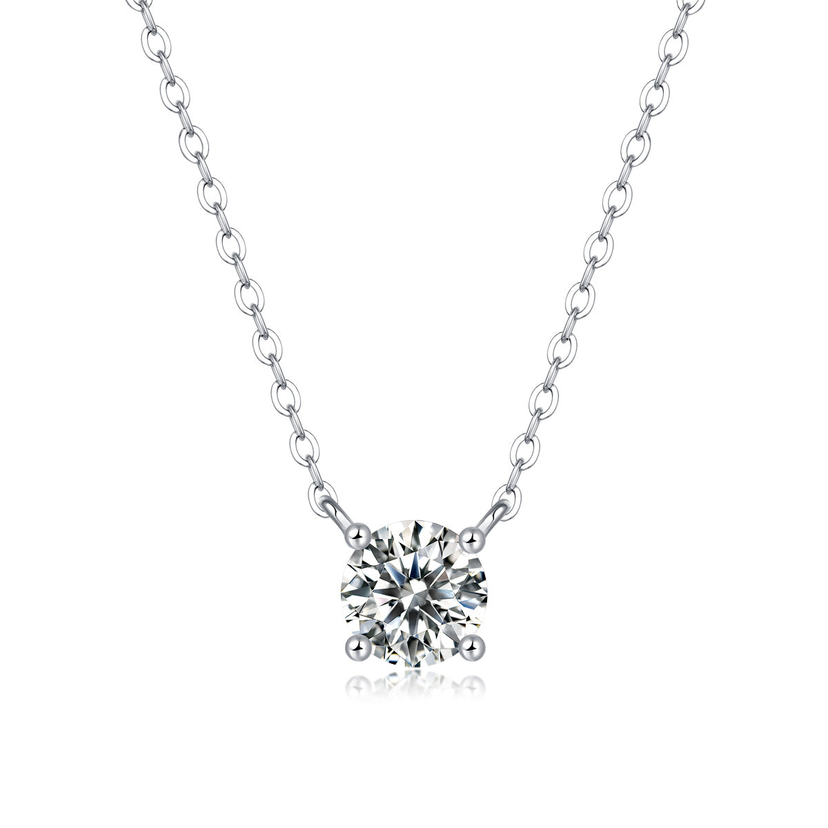 Forever Heart – Elegant Moissanite Pendant Necklace
