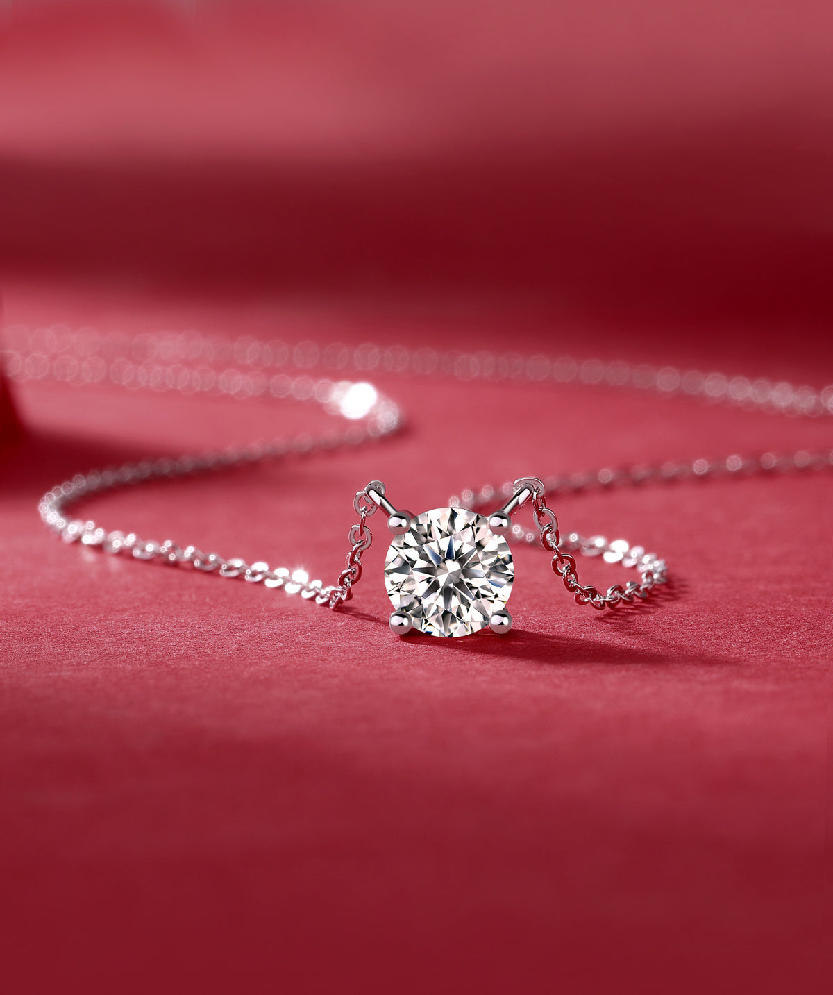 Forever Heart – Elegant Moissanite Pendant Necklace