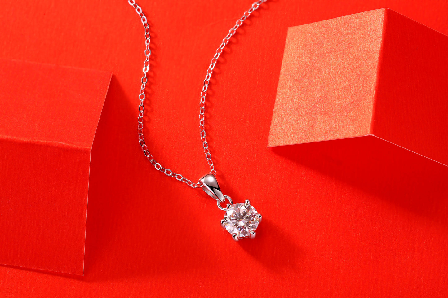 Breeze Dance” – Moissanite Necklace Trio Set (1ct–3ct)